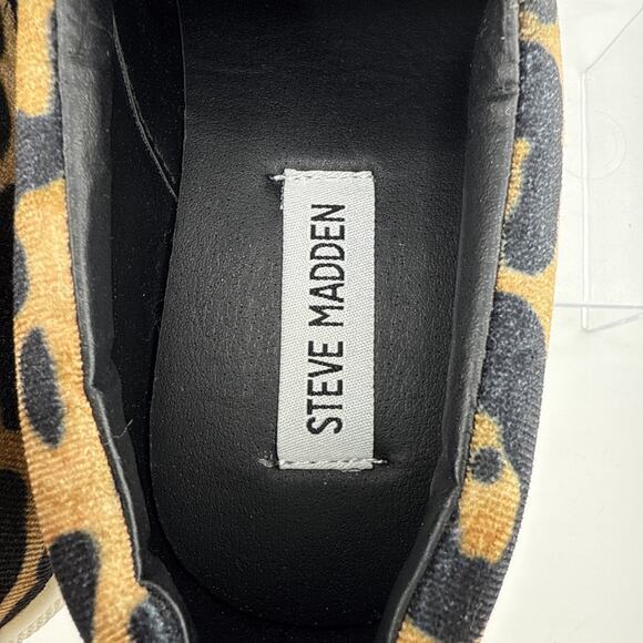 Steve Madden Womens Sz 5.5 Ecentric Leopard Print Pony Hair Slip On Sneakers NWB - Picture 5 of 9